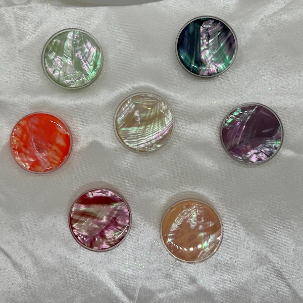 Mother of Pearl Adhesive Phone Grip, Vibrant Colors