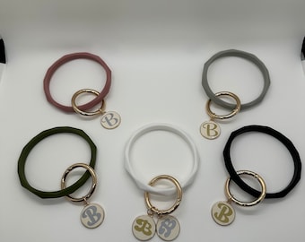 Silicone Bangle Keychain: Personalized Charm Wristlet