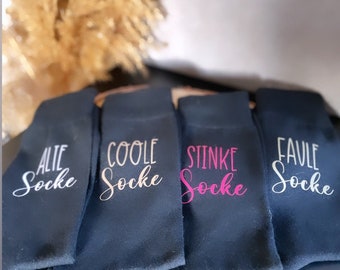 Rundergeburtstag Geschenkidee an Männer und Frauen | Lustiges Geschenk | Alte Socke | Faule Socke I Coole Socke I Stinke Socke I 50 I 30