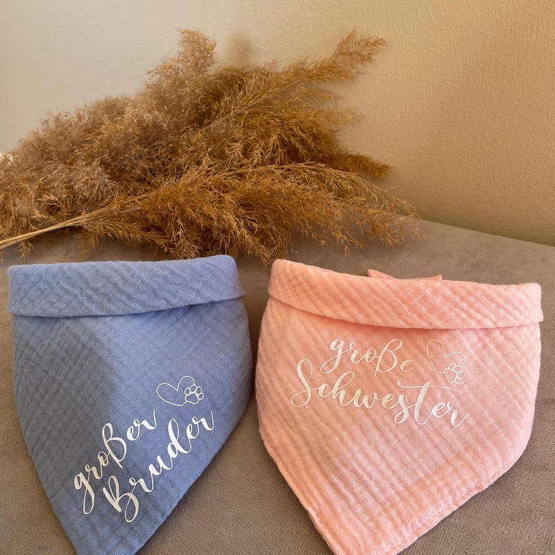 Daddy's Valentine Hundehalsband – Rotes Baumwoll-Bandana Für Hunde