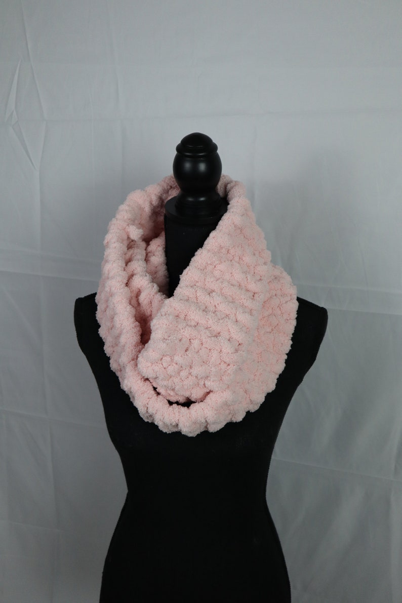 Light Pink Chunky Infinity Scarf - Etsy