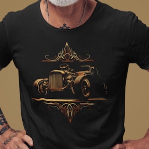 Tee-shirt Vintage Mr Street Rod Neon Pink 80s - Taille L Homme - Occasion Très Bon état