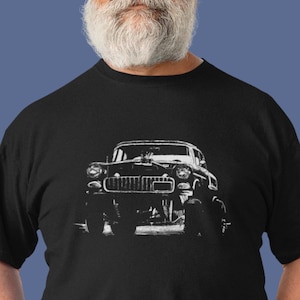 Classic Car Shirt featuring 1955 Chevy Gasser - Short sleeve unisex t-shirt, 1950&#39;s 1960&#39;s racer