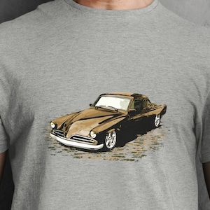 Classic Car Shirt featuring a Gold 53 Studebaker Commander / Champion, 1953 Stude