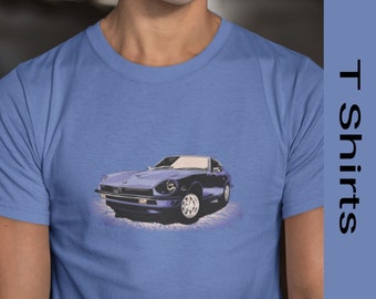 70 Datsun 240Z Unisex t-shirt, Blue 1970 Nissan 240 Z