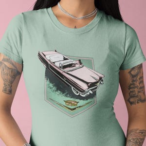 Classic Car Shirt featuring Pink 56 Cadillac, series 62