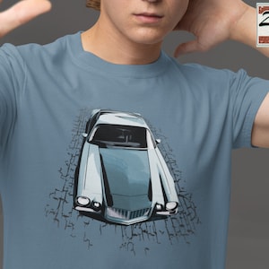 Classic Car Shirt featuring Blue 1970 Camaro, 70 Muscle Car