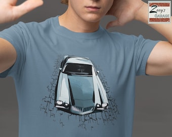 Classic Car Shirt featuring Blue 1970 Camaro, 70 Muscle Car
