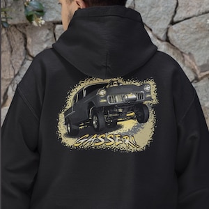 1955 Chevy Gasser Hoodie: Classic Car, Vintage Drag Racer