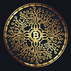 Bitcoin Multi Layer Wall Art | dxf svg dwg ai File Format Template | Digital File for CNC Laser Plasma cut Glowforge | svg instant download
