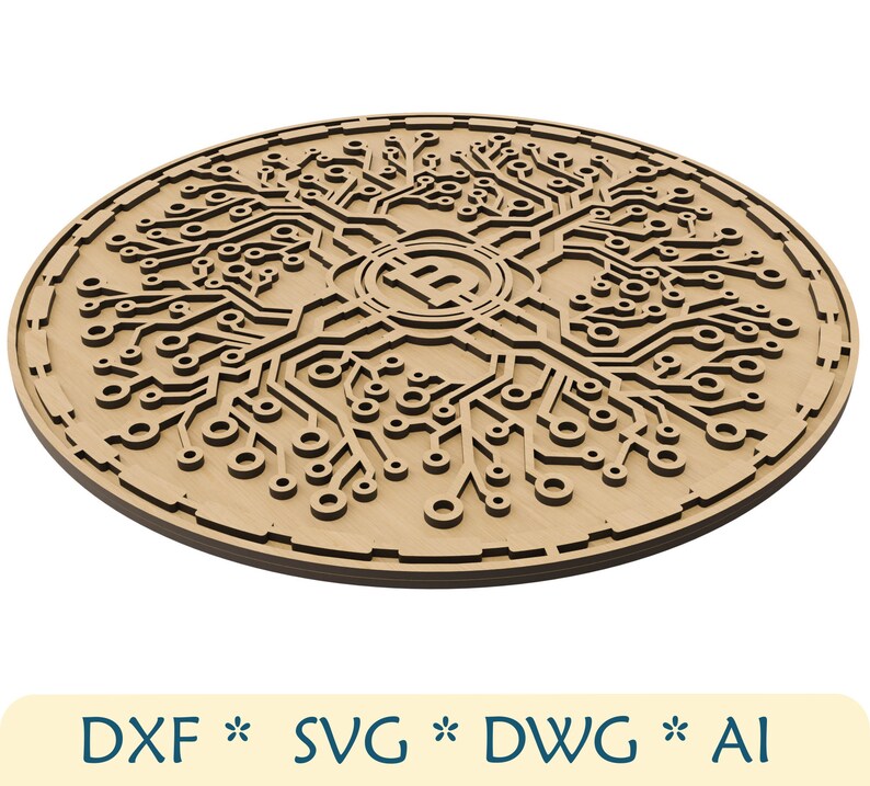 Bitcoin Multi Layer Wall Art Dxf Svg Dwg Ai File Format Template ...