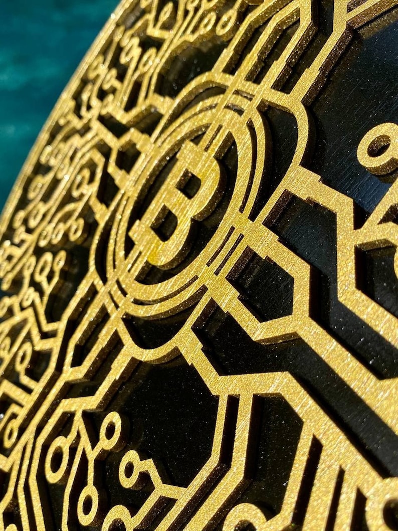 Bitcoin Multi Layer Wall Art Dxf Svg Dwg Ai File Format Template ...