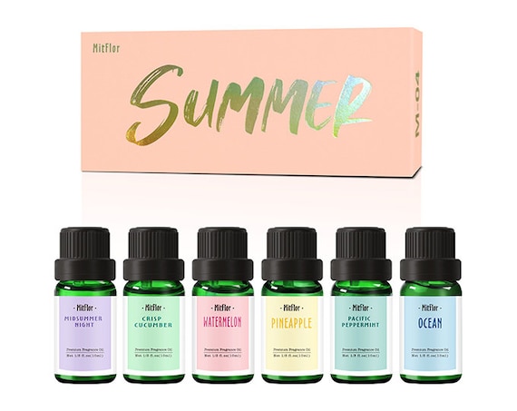 Summer Fragrance Oil Set Mitflor Premium Scented Oils for Diffuser Soap and  Candle Making Oils Premium Grade, 10ml6 