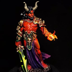 Painted miniature - Ifrit Efreet for Dungeons and Dragons and other fantasy and roleplaying games