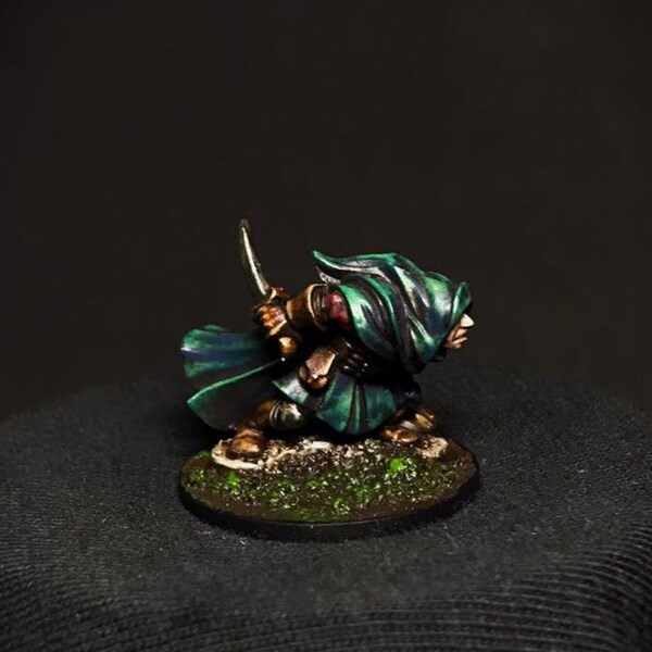 Miniature peinte - Gnome Rogue pour Donjons et Dragons et autres jeux de fantasy et de rôle