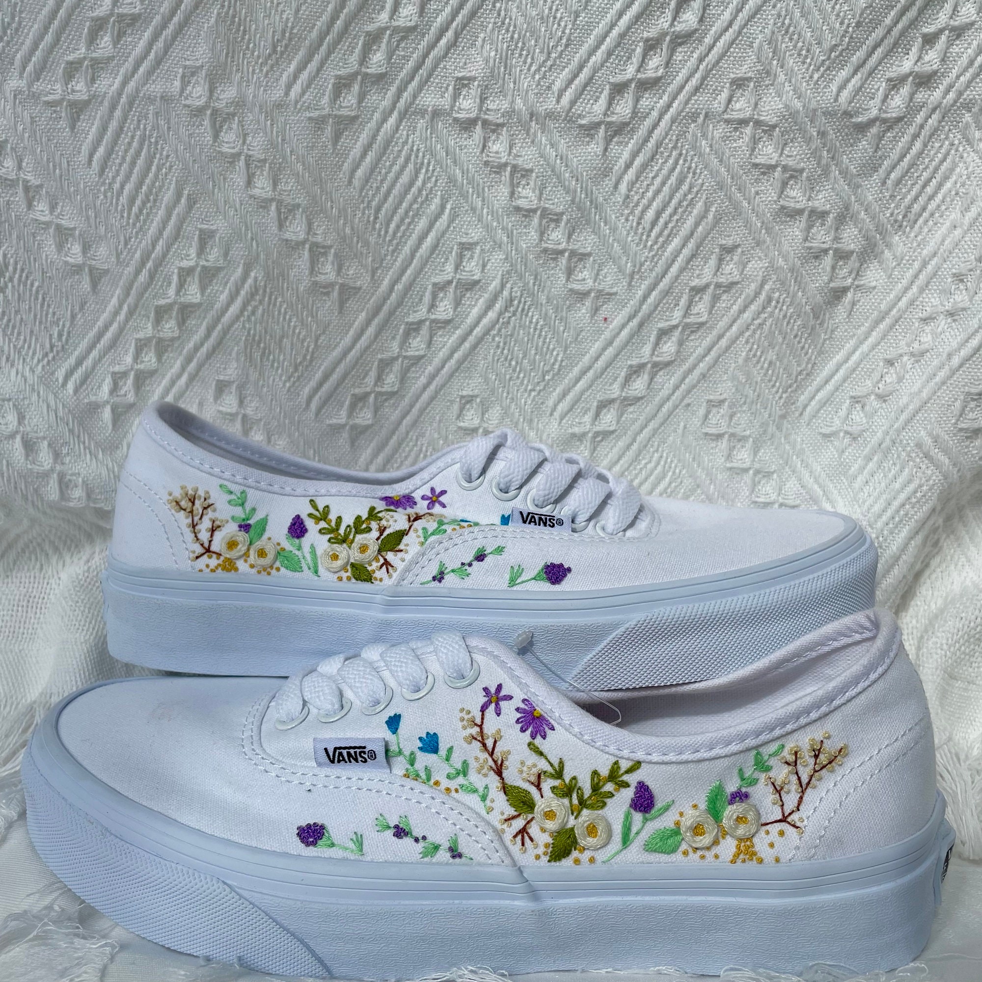 Fleur vans chaussures - Etsy France