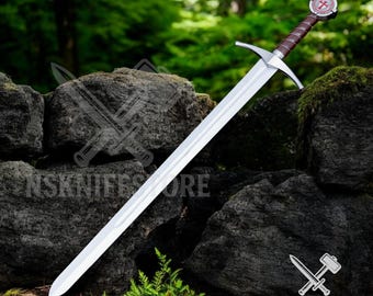 Handmade Medieval  Viking Sword | Historical Norse Replica | Hand forged Steel Sword for Display & Gift