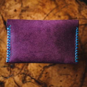 Cartera con bolsillo frontal, tarjetero delgado para entrenador, estuche para tarjetas de visita personalizado, elegante y compacto imagen 4