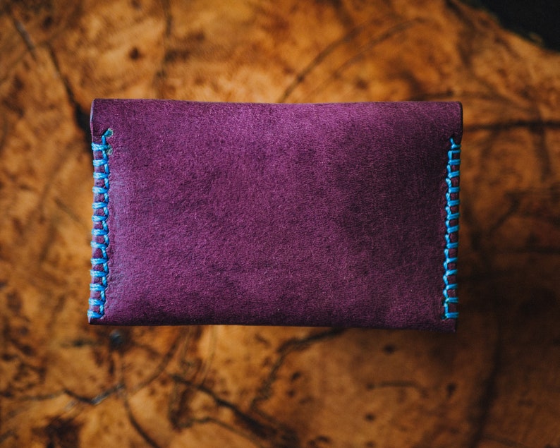 Cartera con bolsillo frontal, tarjetero delgado para entrenador, estuche para tarjetas de visita personalizado, elegante y compacto imagen 4