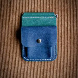 Custom Leather Money Clip wallet, Men's Bifold Wallet, Slim Money clip, Handmade & Minimalist, Thin Cardholder, Gift for Him image 5