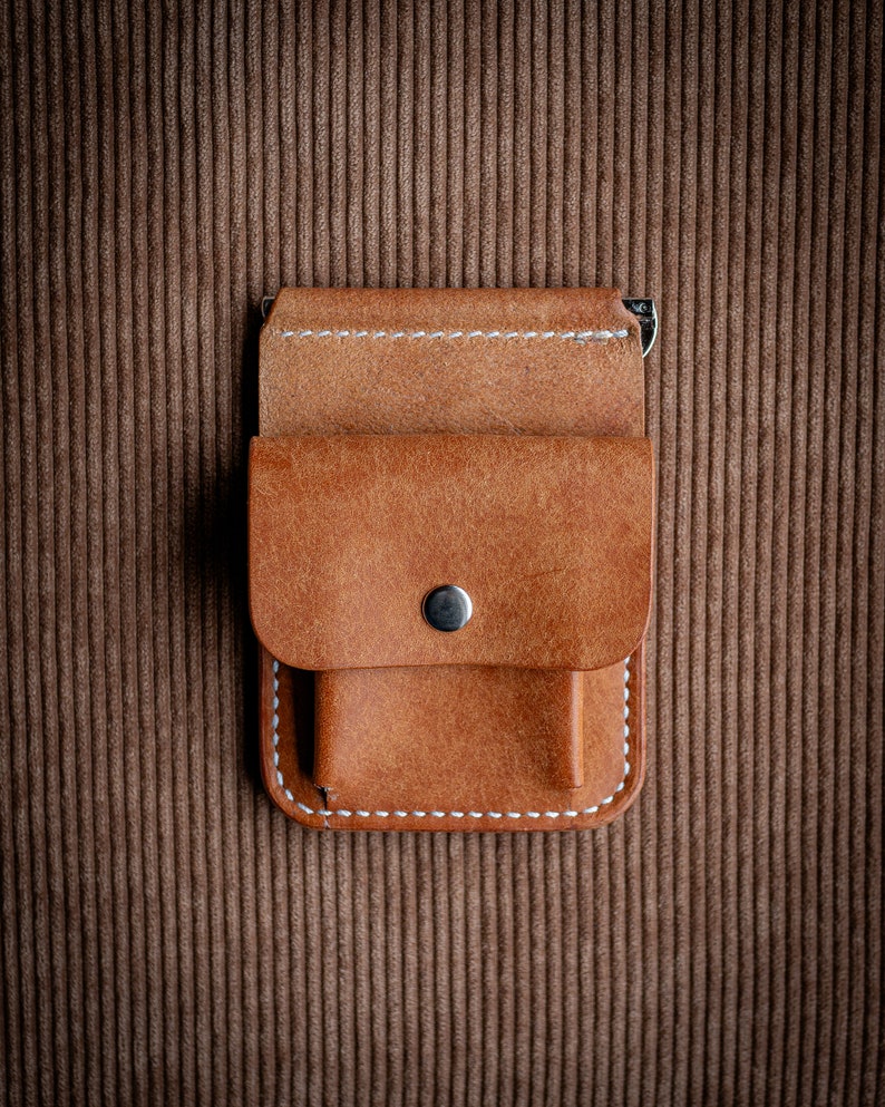 Custom Leather Money Clip wallet, Men's Bifold Wallet, Slim Money clip, Handmade & Minimalist, Thin Cardholder, Gift for Him image 4