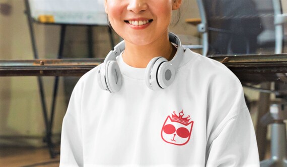 Majestic Cat Unisex Fleece Pullover - Etsy