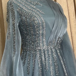 Organza Aqua Fabric, Muslim Wedding Dress, Islamic Wedding, Maxi Dress ...