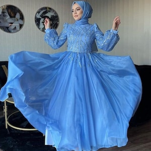 Muslim Evening Dress, Abaya Dress for Woman, Maxi Dress, Wedding Dress ...