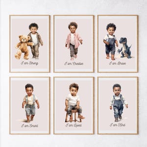 Black boy affirmations, Boys affirmation print, Black boy wall art, Childrens affirmation, Kids affirmation poster, kids affirmation print