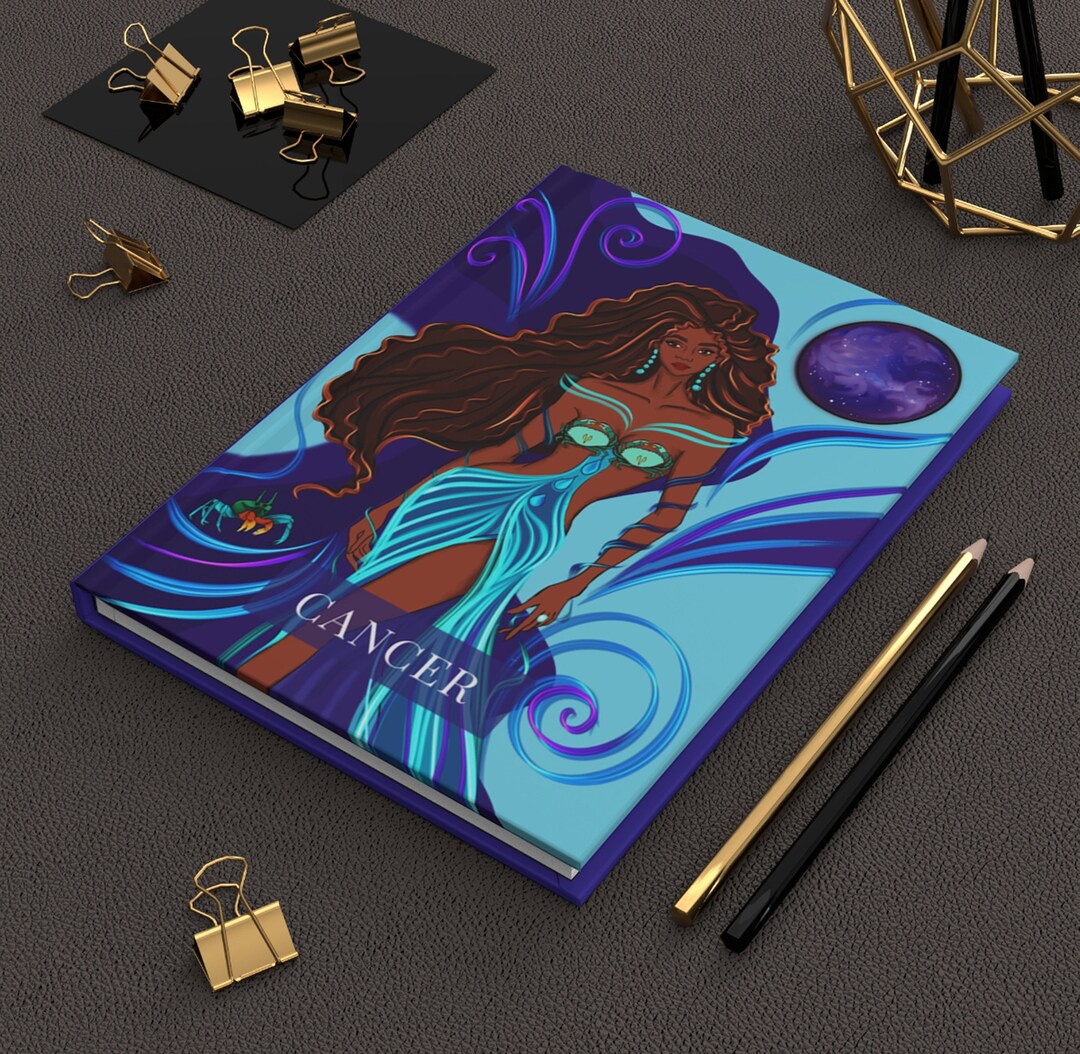 Zodiac Cancer Hardcover Journal Gifts for Cancers Zodiac Etsy