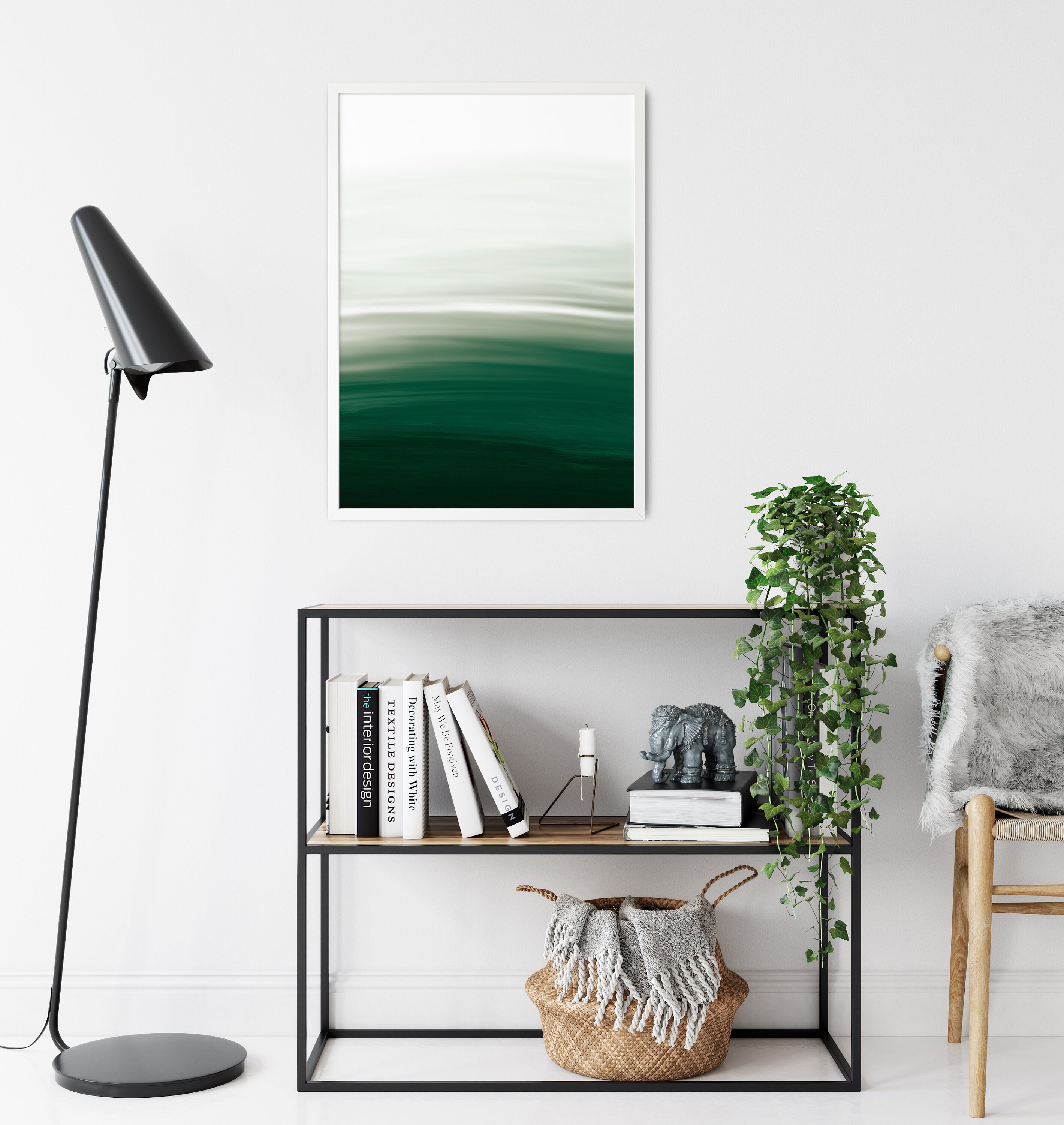 Sage Green Wall Art Forest Green Watercolour Printable Wall Etsy