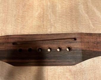OM (Orchestra Model) 6-String Bridge Macassar Ebony 6"x1.5"x0.3705"