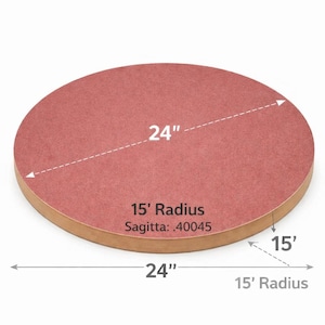 Martin OM Custom Guitar Back Radius Dish CNC File – 15' VCarve Pro Project (Digital Download) .STL file now offered custom Sanding Dish