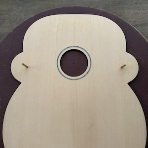 Martin OM Soundboard Cutout CNC File – Rosette & Registration Holes – VCarve Pro Project