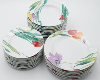Prato de jantar de porcelana fina Vintage Studio Nova Flourish Y0228 Prato de salada Tigela de sopa