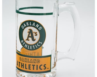 Jahrgang 1991 MLB Oakland Athletics A's Major League Baseball Glaskrug Bierkrug