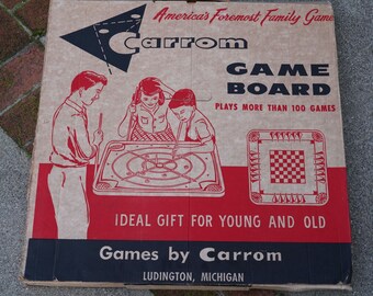 Vintage Carrom Game Board #106 Board Only