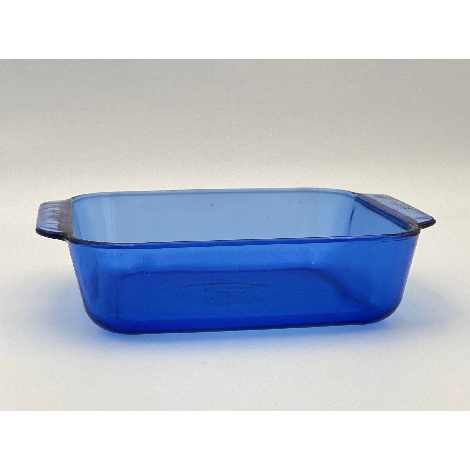 Vintage Pyrex 222R Originals Cobalt Blue 8 Square Baker Glass 2 Qt