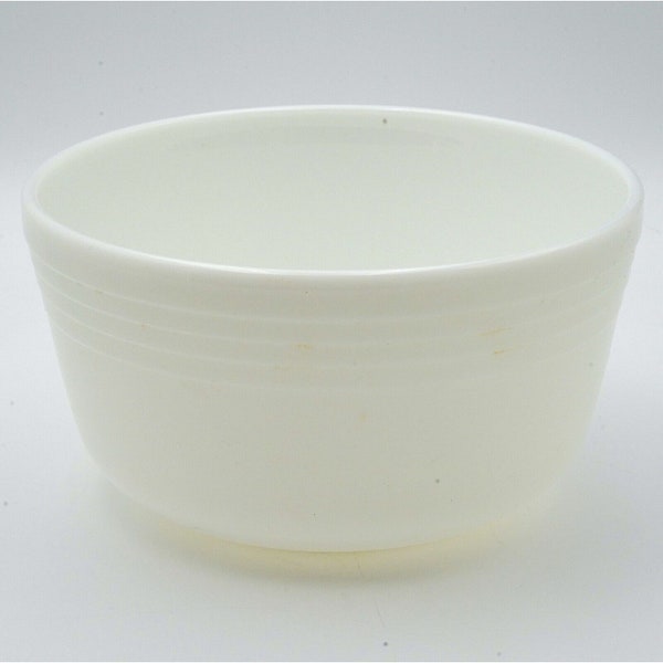 Vintage 1980s Pyrex Ribbed White Glass Mixing Bowl 12-Cup Made in USA #10