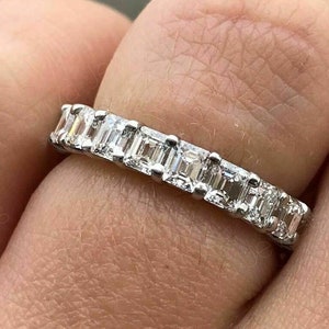 Carre cut diamond eternity band discount