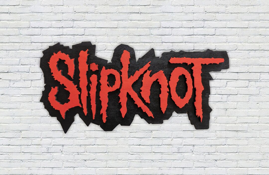Slipknot Sign LED for Wall Slipknot Wood Wall Art Nu Metall Etsy