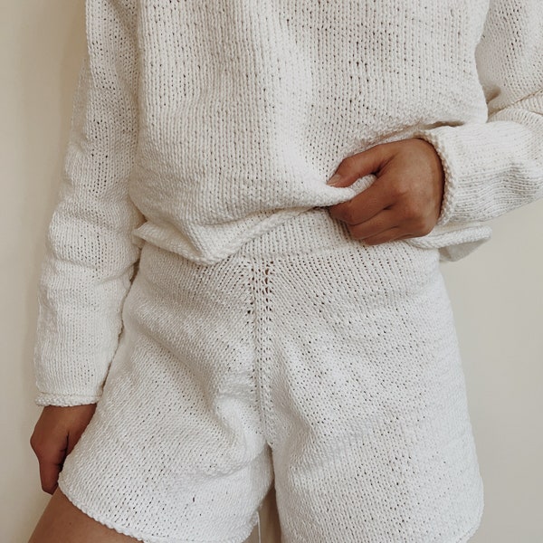 Cozy Cotton Shorts Knitting Pattern