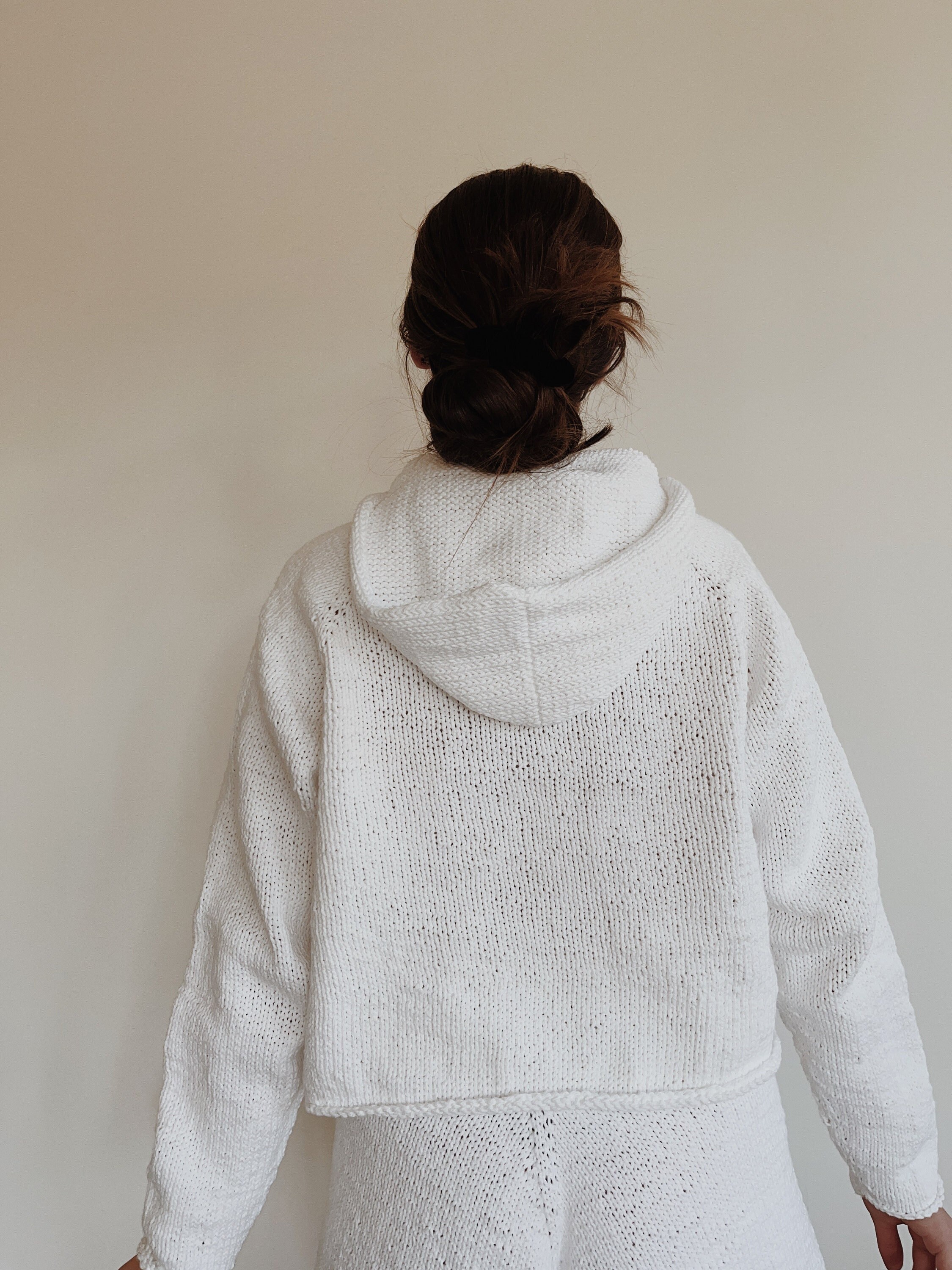 Hand Knitted Hoodie - Etsy 