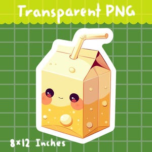 Banana milk carton- PNG, Digital Download, Clipart, Commercial use