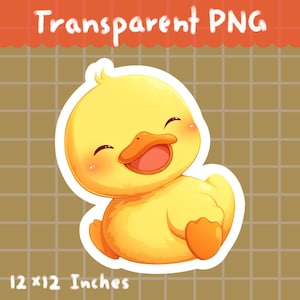 Baby Duck - PNG, Digital Download, Clipart, Commercial use