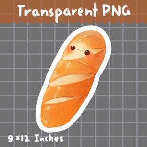 French baguette- PNG, Digital Download, Clipart, Commercial use