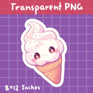 Gelato carino - PNG, download digitale, clipart, uso commerciale