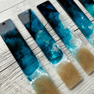 Lesezeichen Resin / Epoxidharz Lesezeichen / Meer Design Bild 7