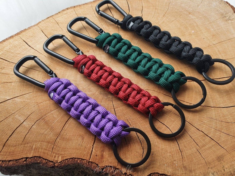 YDHfdc Paracord Schlüsselanhänger 10er Set - Bunt & Vielseitig Für Outdoor