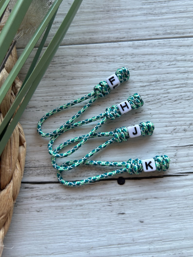 Zipper pendant, zipper, pendant for zipper, paracord pendant, pendant personalized image 5